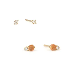 Morning Meeting Ear Stack • 14k • Sunstone