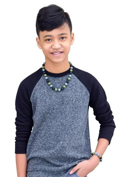 Munchables Kid's Chew Necklace Camo Black