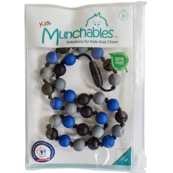 Munchables Kid's Chew Necklace Camo Black