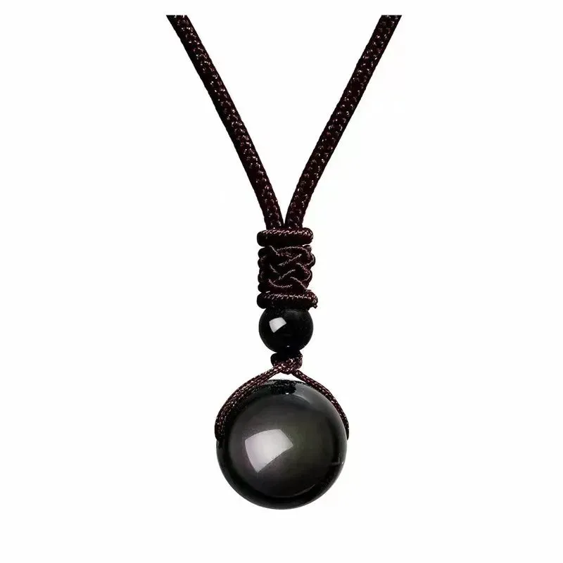 Natural Tiger Eye Stone Necklace for Women Men High Quality Round Beads Pendants Necklaces