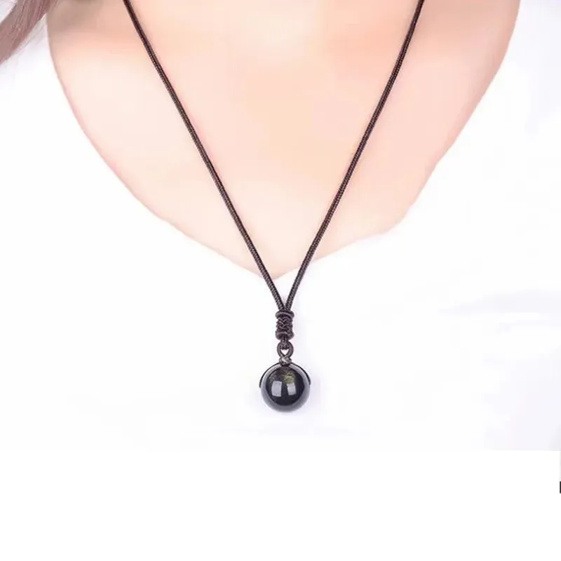 Natural Tiger Eye Stone Necklace for Women Men High Quality Round Beads Pendants Necklaces
