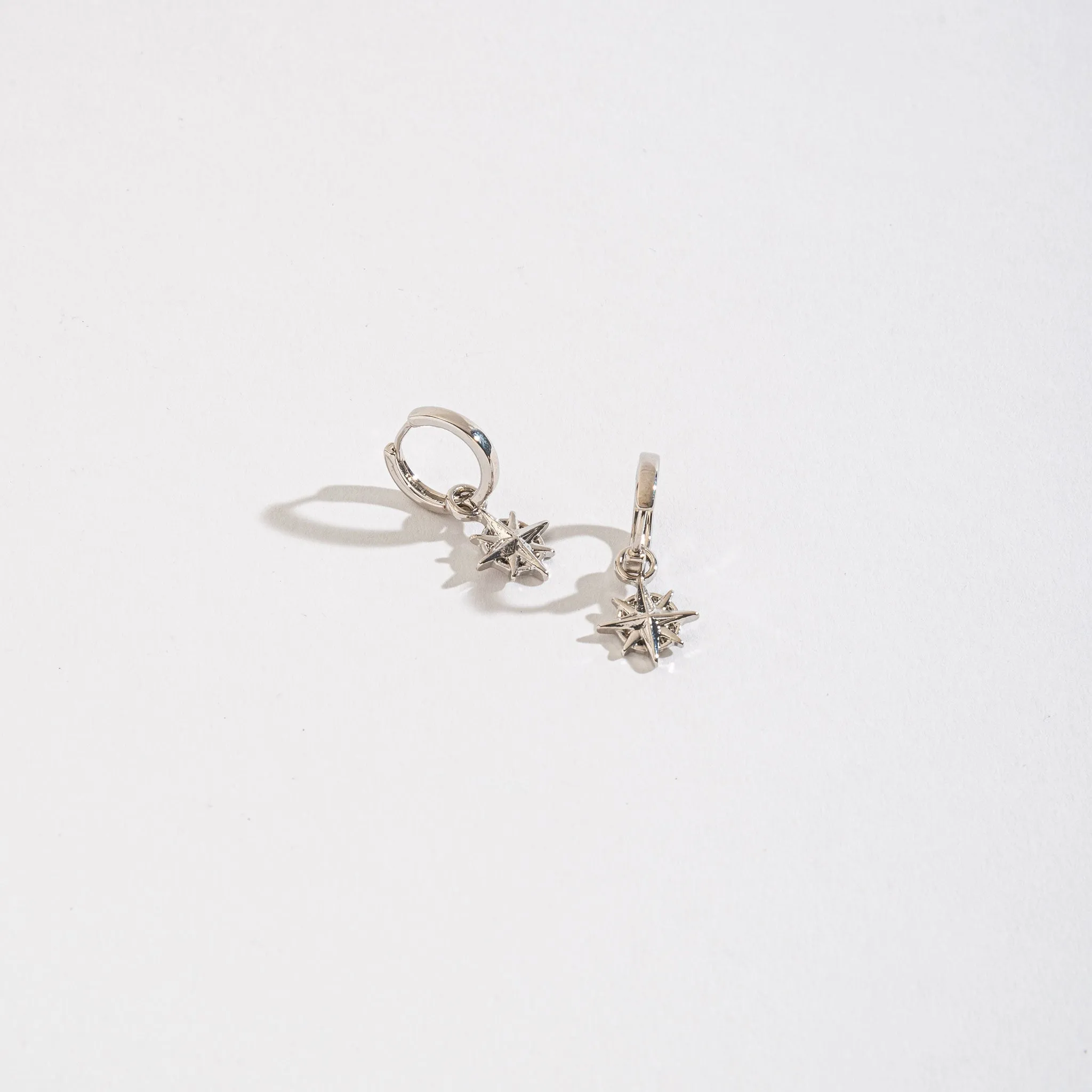 Nautical Themed Charm Hoop Earrings