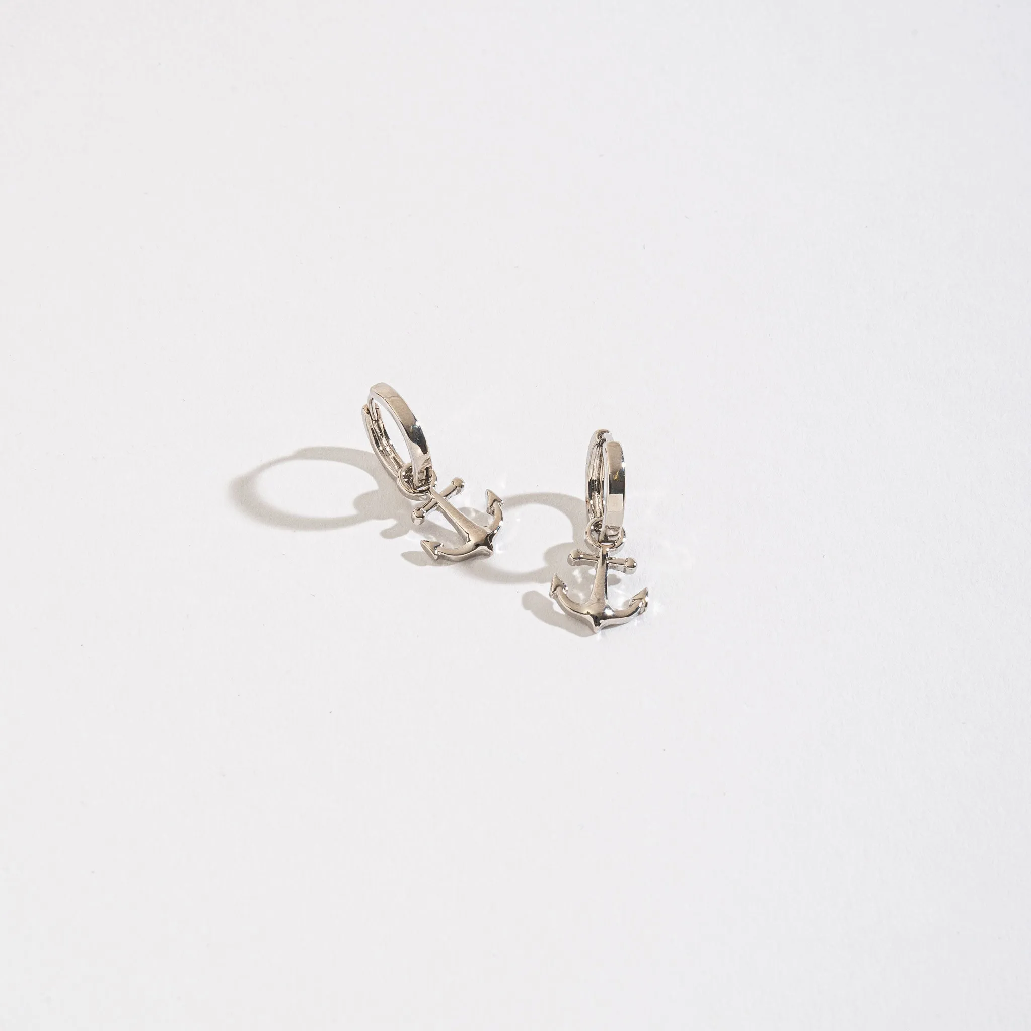Nautical Themed Charm Hoop Earrings