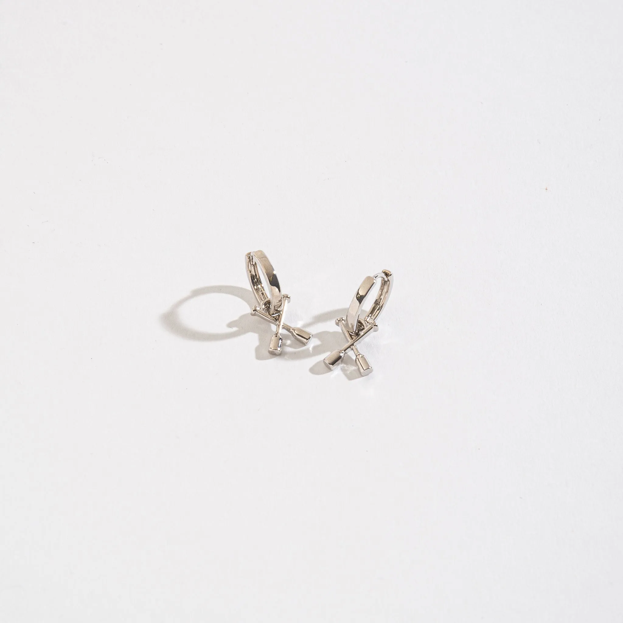 Nautical Themed Charm Hoop Earrings