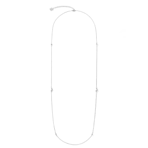 Necklace Dancing GeoCUBE® small chain long stainless steel silver