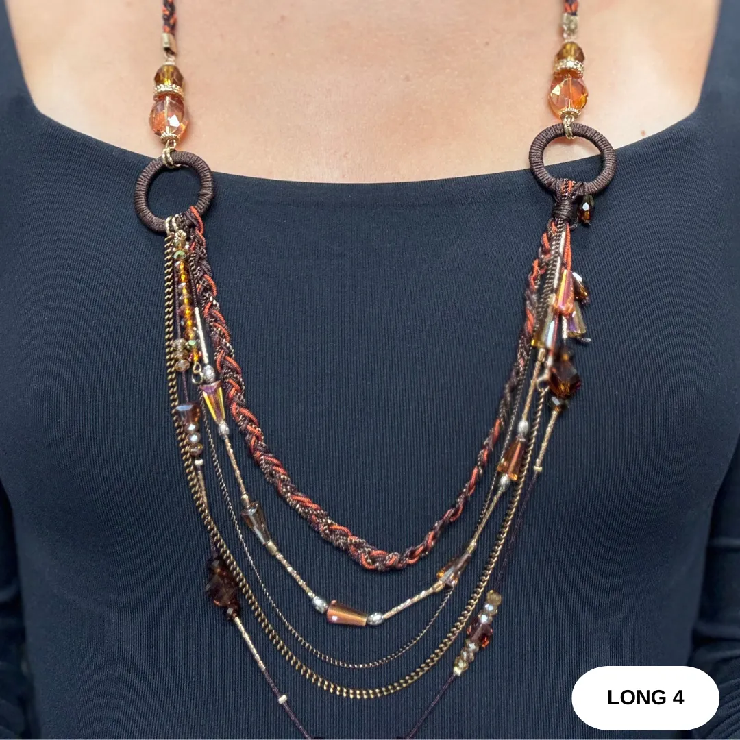 Necklace Long Gold/Bead