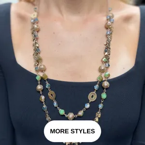 Necklace Long Gold/Bead