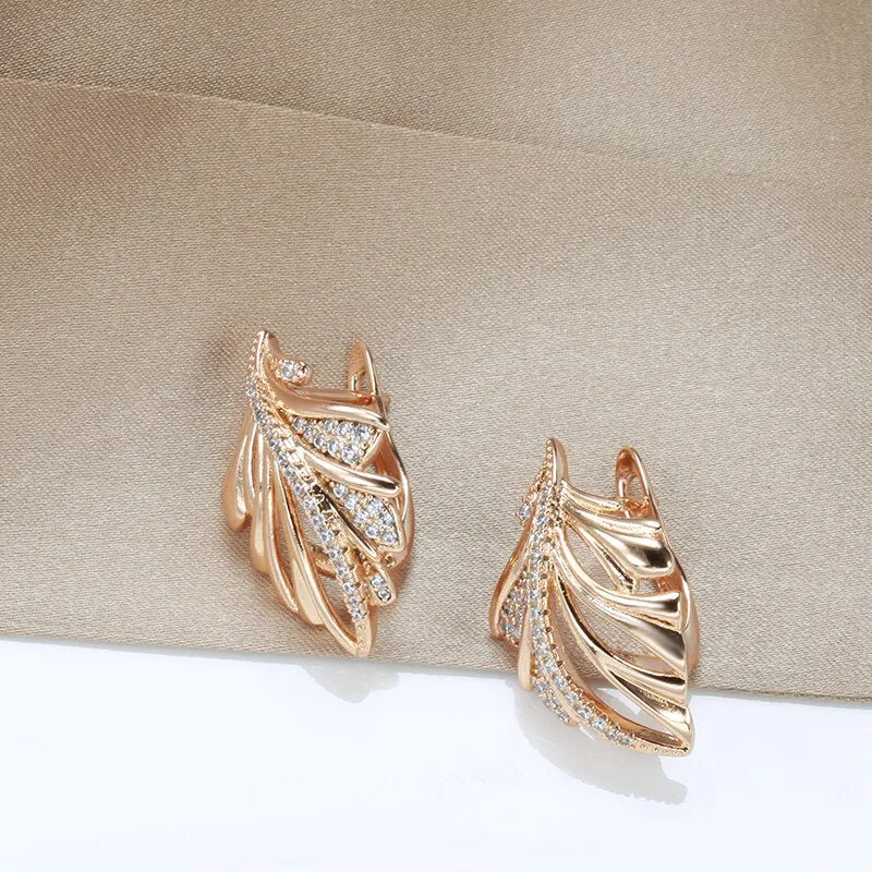 New Design Elegant Tropical Leaf Earrings