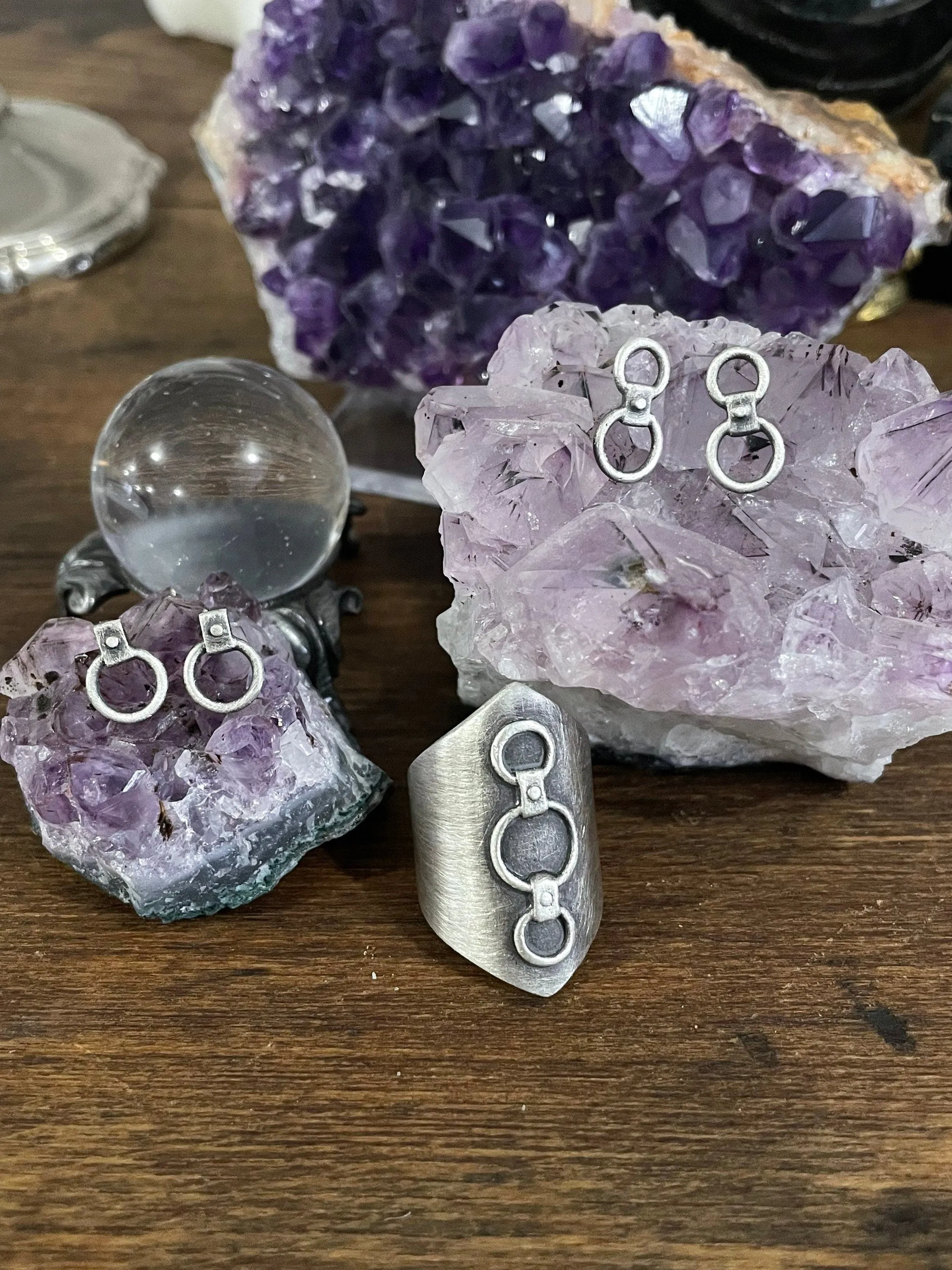 O ring stud Earrings - Ready to Ship