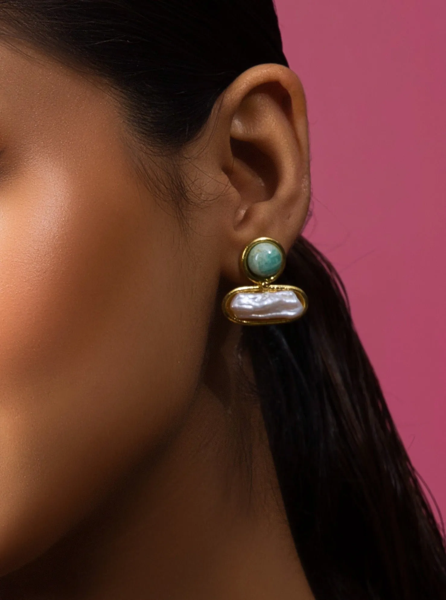 Oceanic Blue Mini Studs