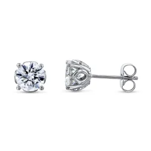 Orchid 2ctw Diamond Studs 14k White Gold