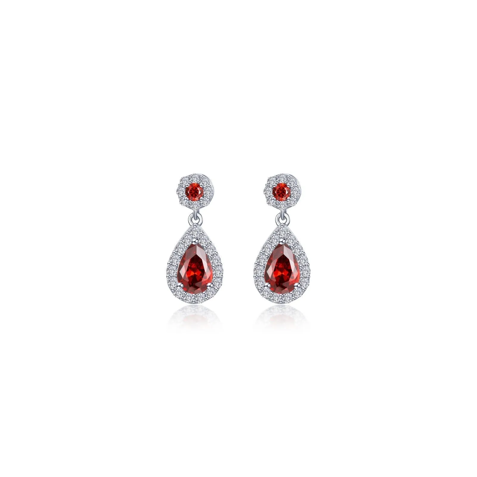 Oval Halo Drop Earrings E0590CAP00