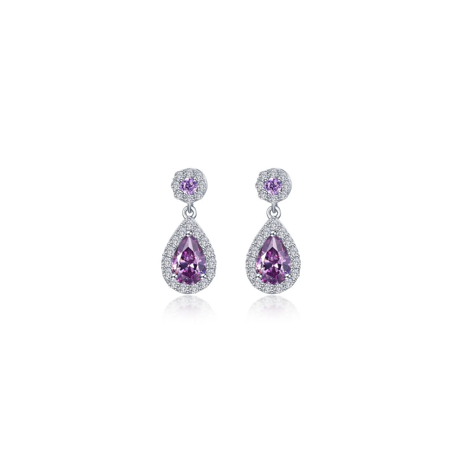 Oval Halo Drop Earrings E0590CAP00