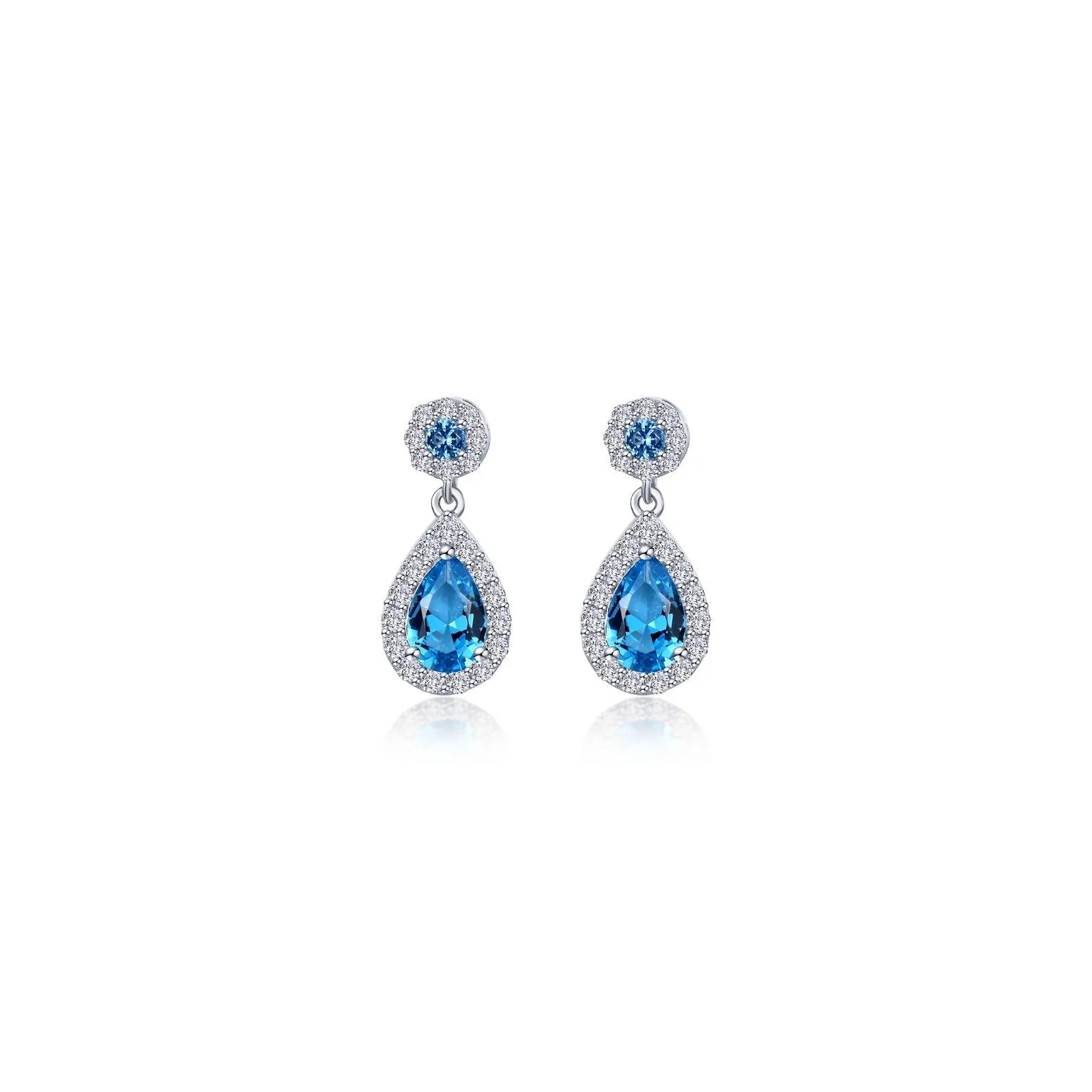 Oval Halo Drop Earrings E0590CAP00