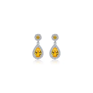 Oval Halo Drop Earrings E0590CAP00