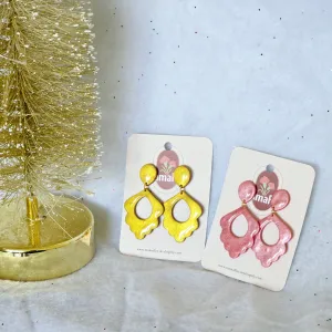 Paloma Earrings with a holiday shimmer