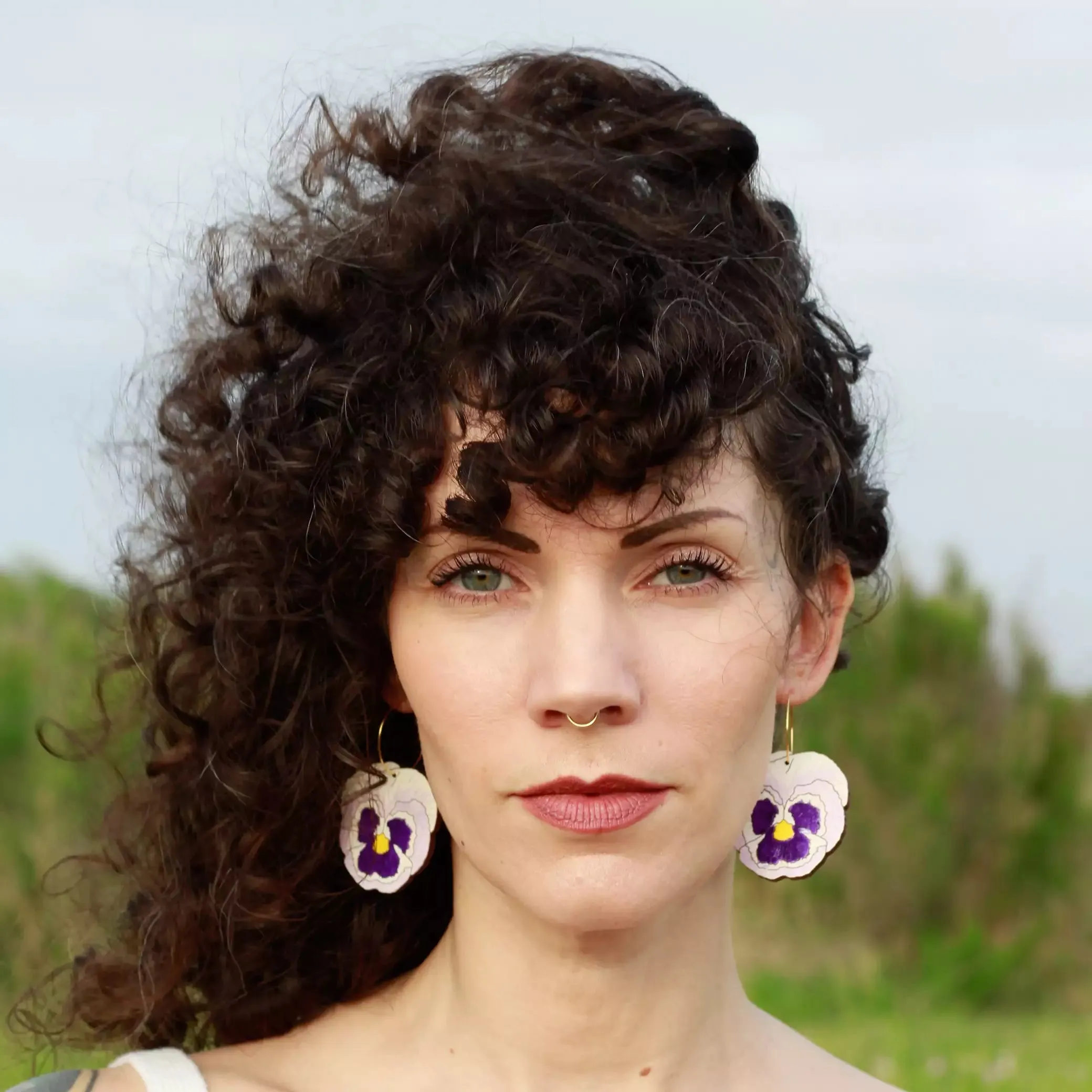 Pansy Hoops by LE CHIC MIAMI
