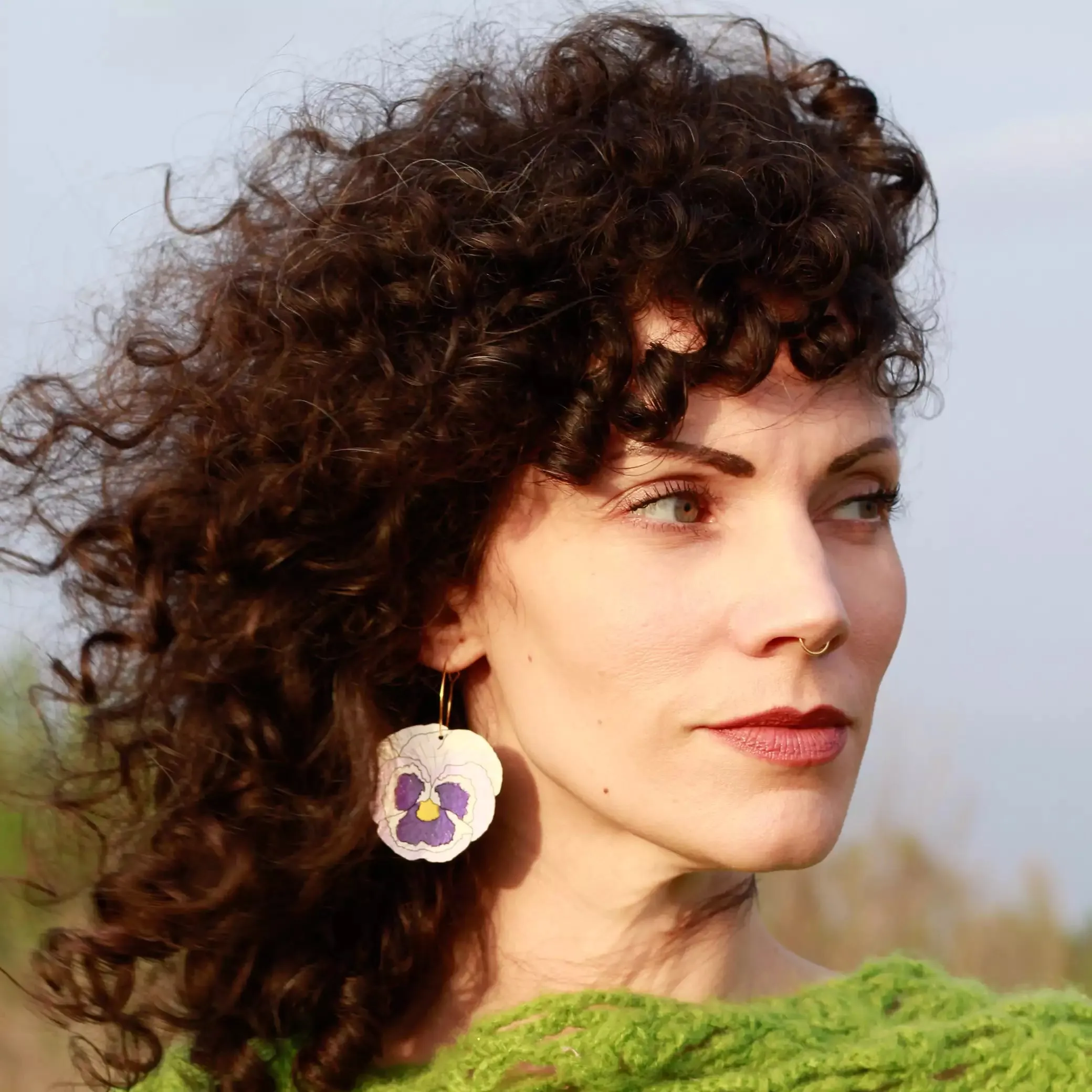 Pansy Hoops by LE CHIC MIAMI