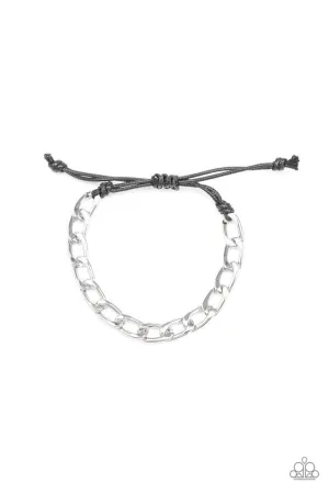 Paparazzi Bracelet ~ Goalpost - Silver