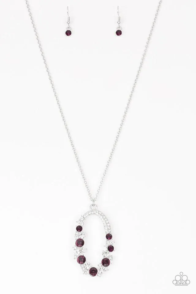 Paparazzi Necklace - Spotlight Social - Purple