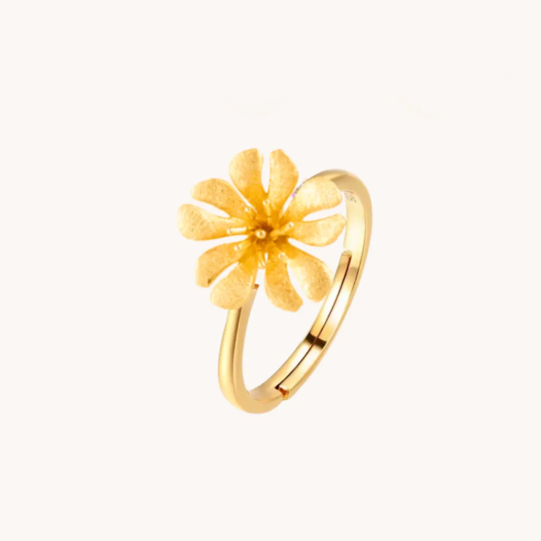 Parijatak gold adjustable ring W.