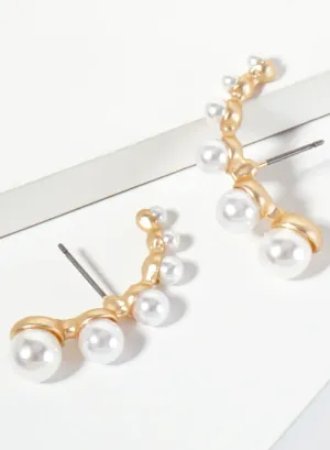 Pearl Embedded Earrings