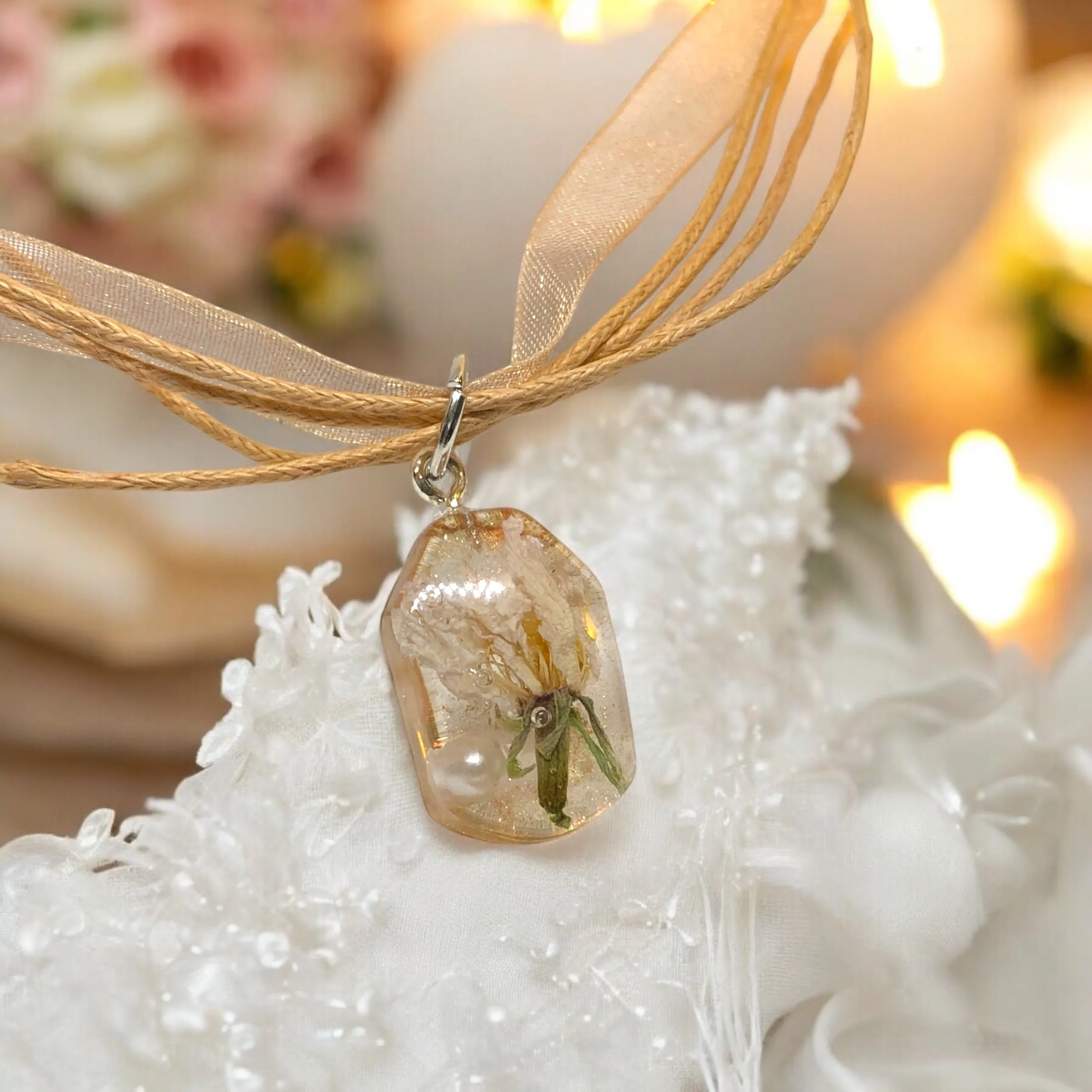 Petite Floral Huggies and Necklace Set