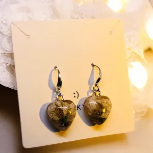 Petite Floral Huggies and Necklace Set