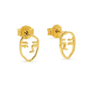 Picasso Studs Gold