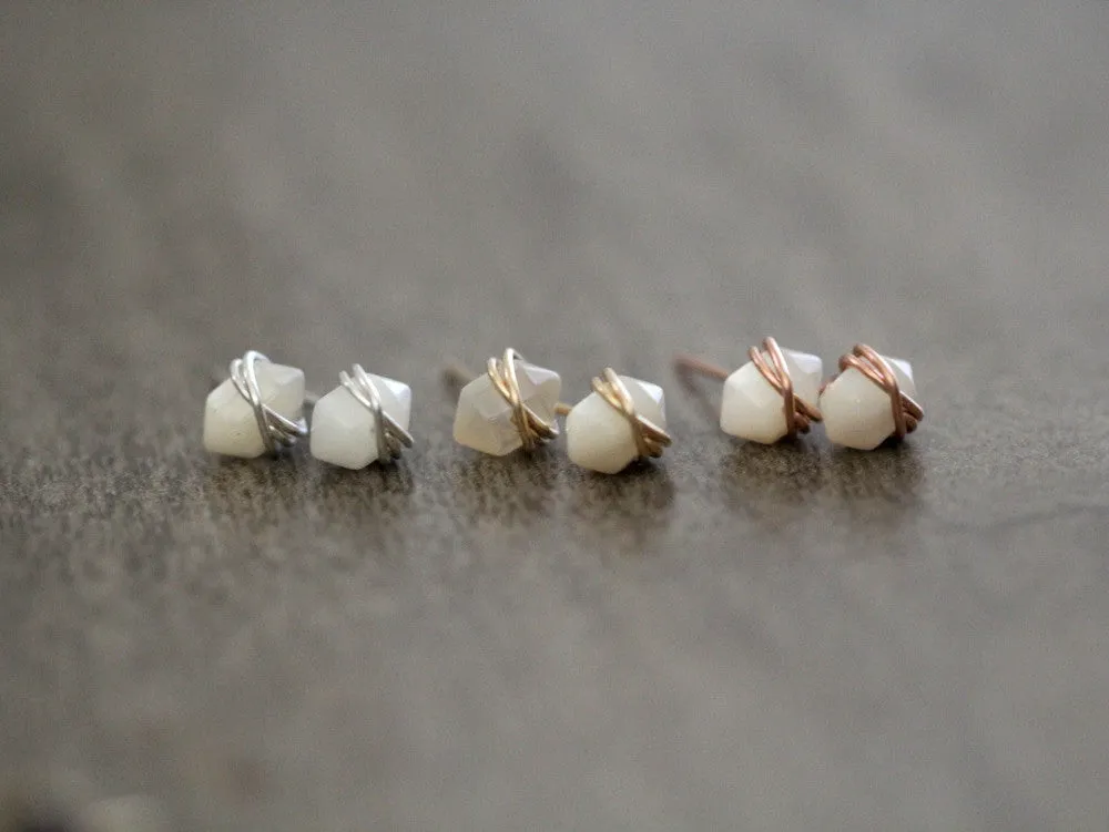 Pike Studs - Mother of Pearl