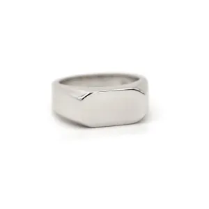 Platinum Bold Signet Ring