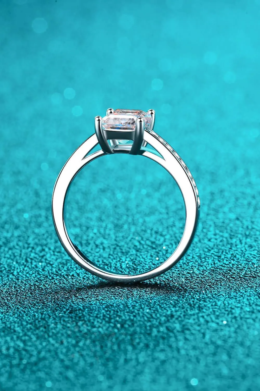 Pursuing Passion Sterling Silver 2 Carat Moissanite Ring