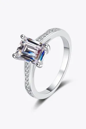 Pursuing Passion Sterling Silver 2 Carat Moissanite Ring