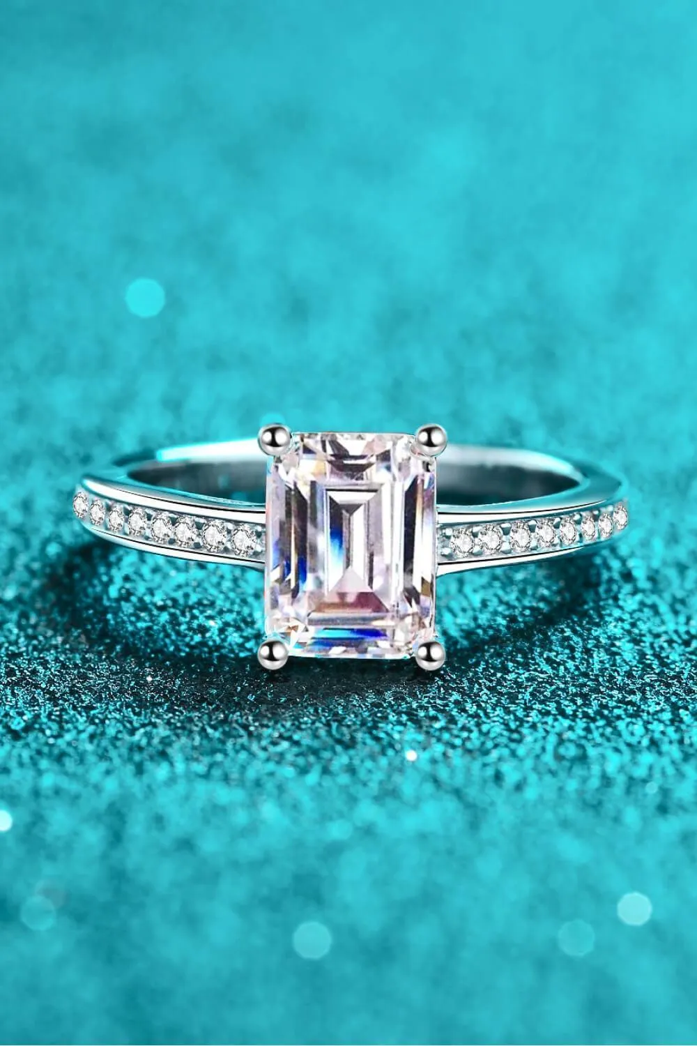 Pursuing Passion Sterling Silver 2 Carat Moissanite Ring