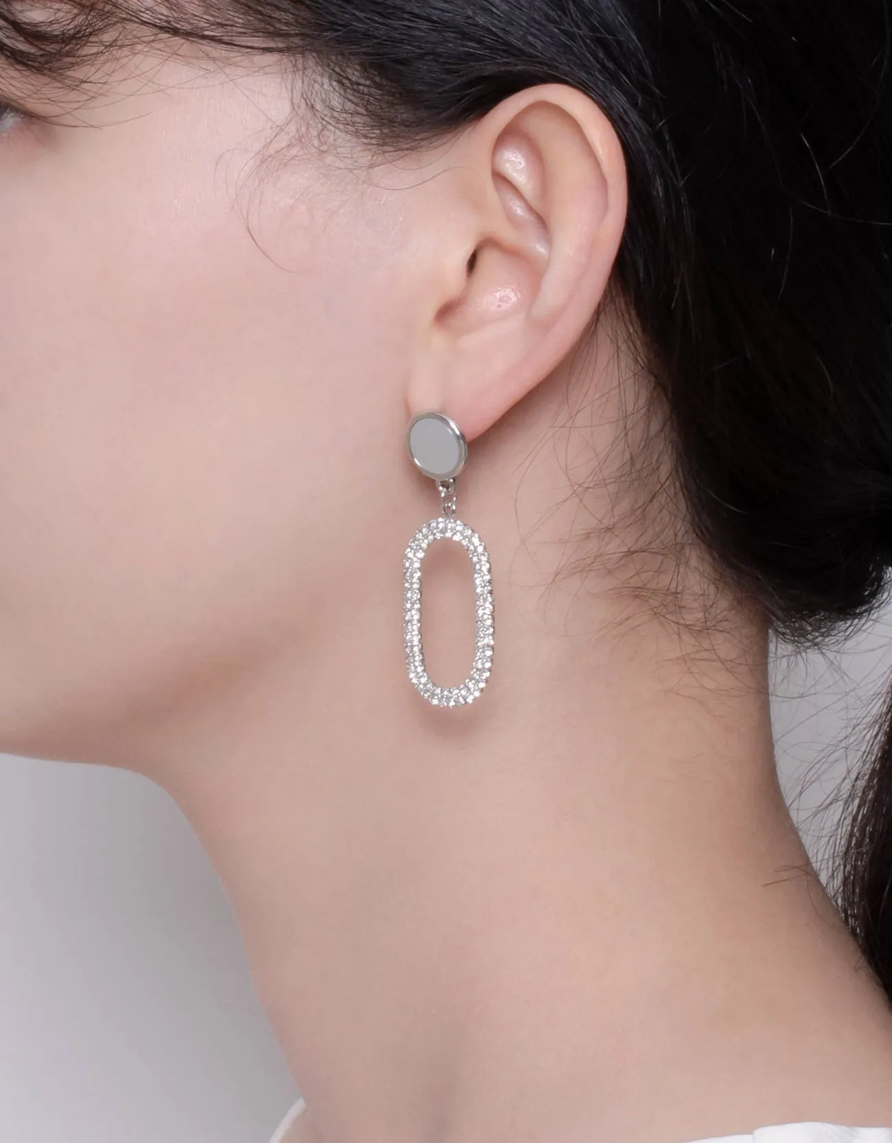 Radiant Halo CZ Drop Earrings for Elegant Sparkle