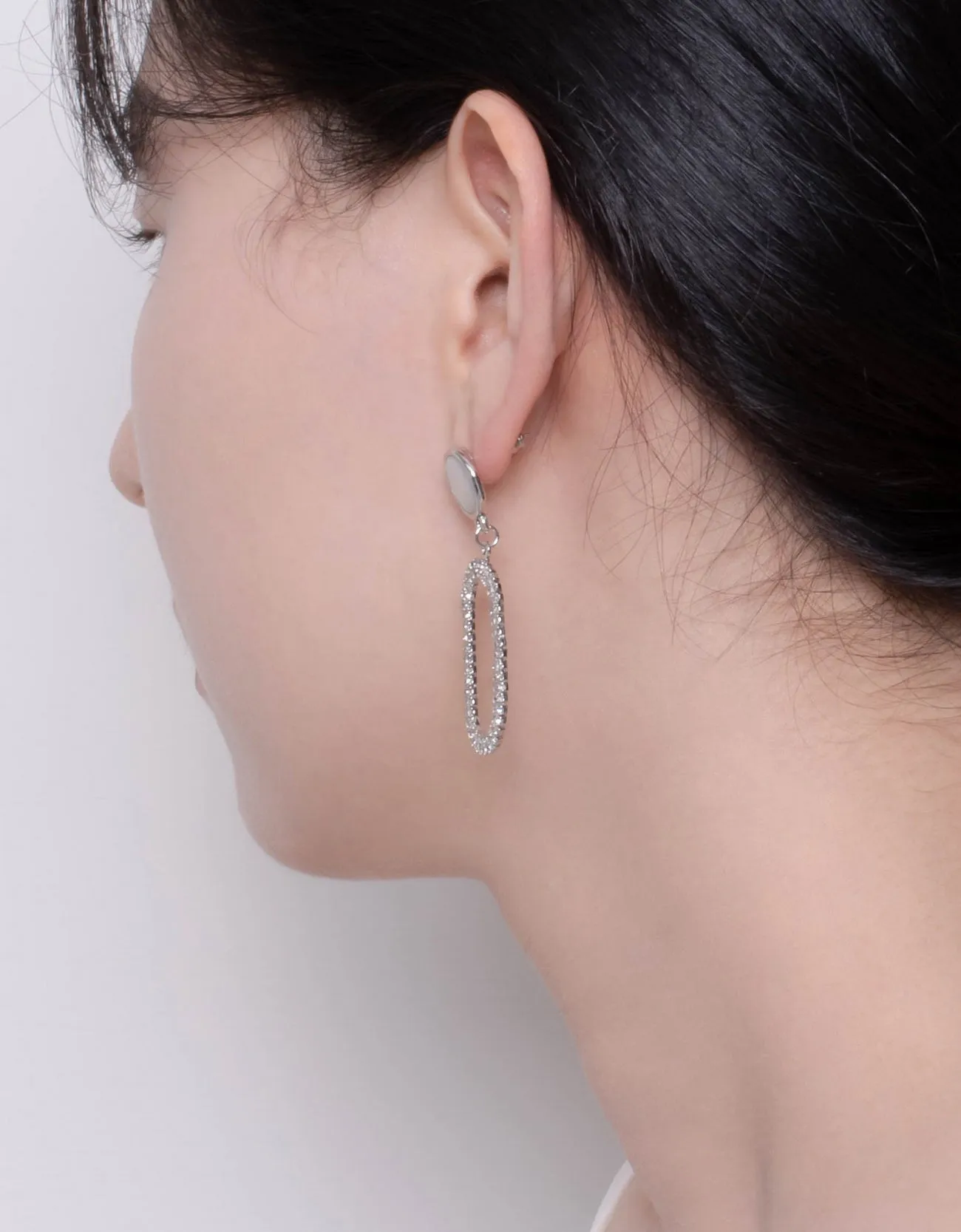 Radiant Halo CZ Drop Earrings for Elegant Sparkle