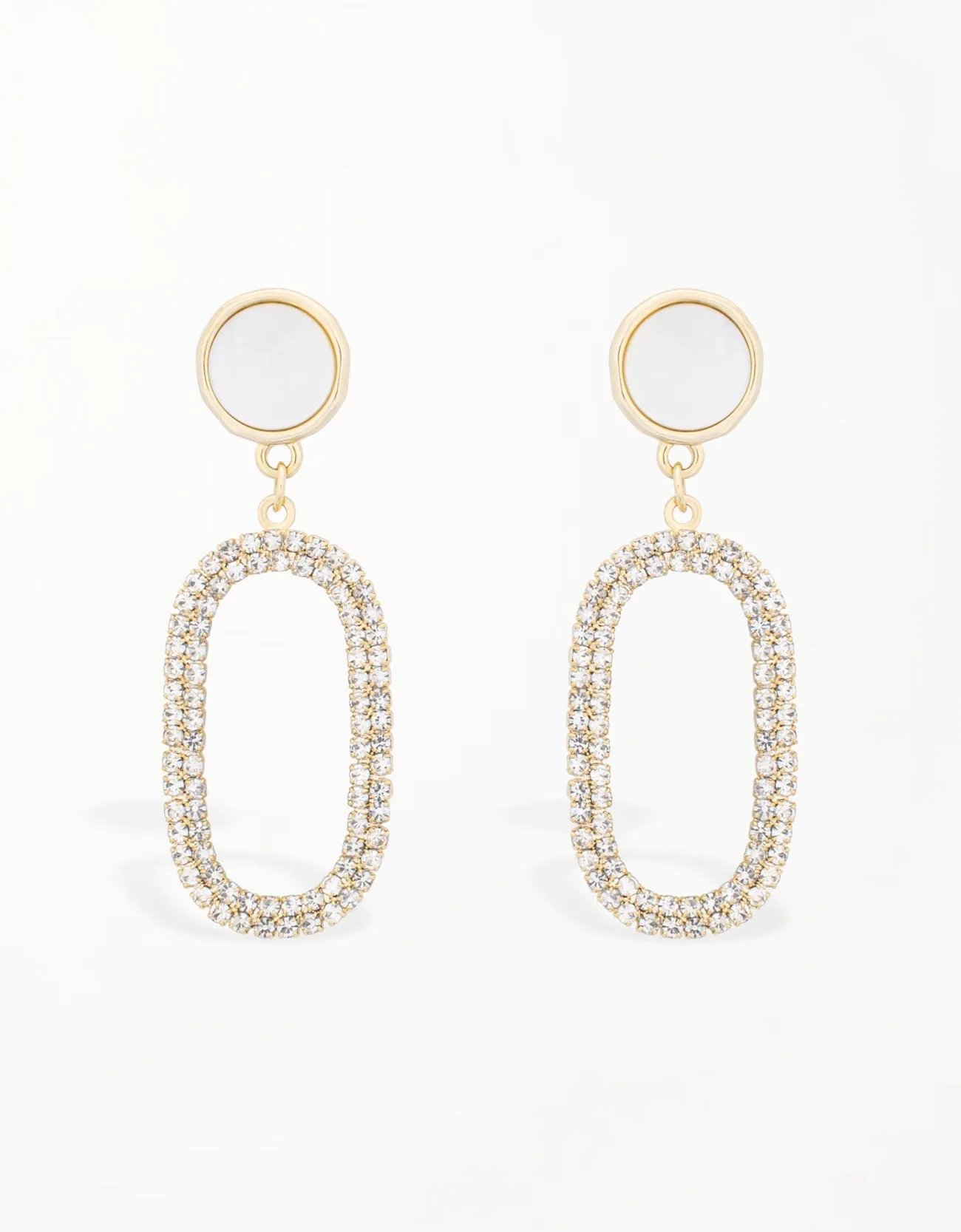 Radiant Halo CZ Drop Earrings for Elegant Sparkle
