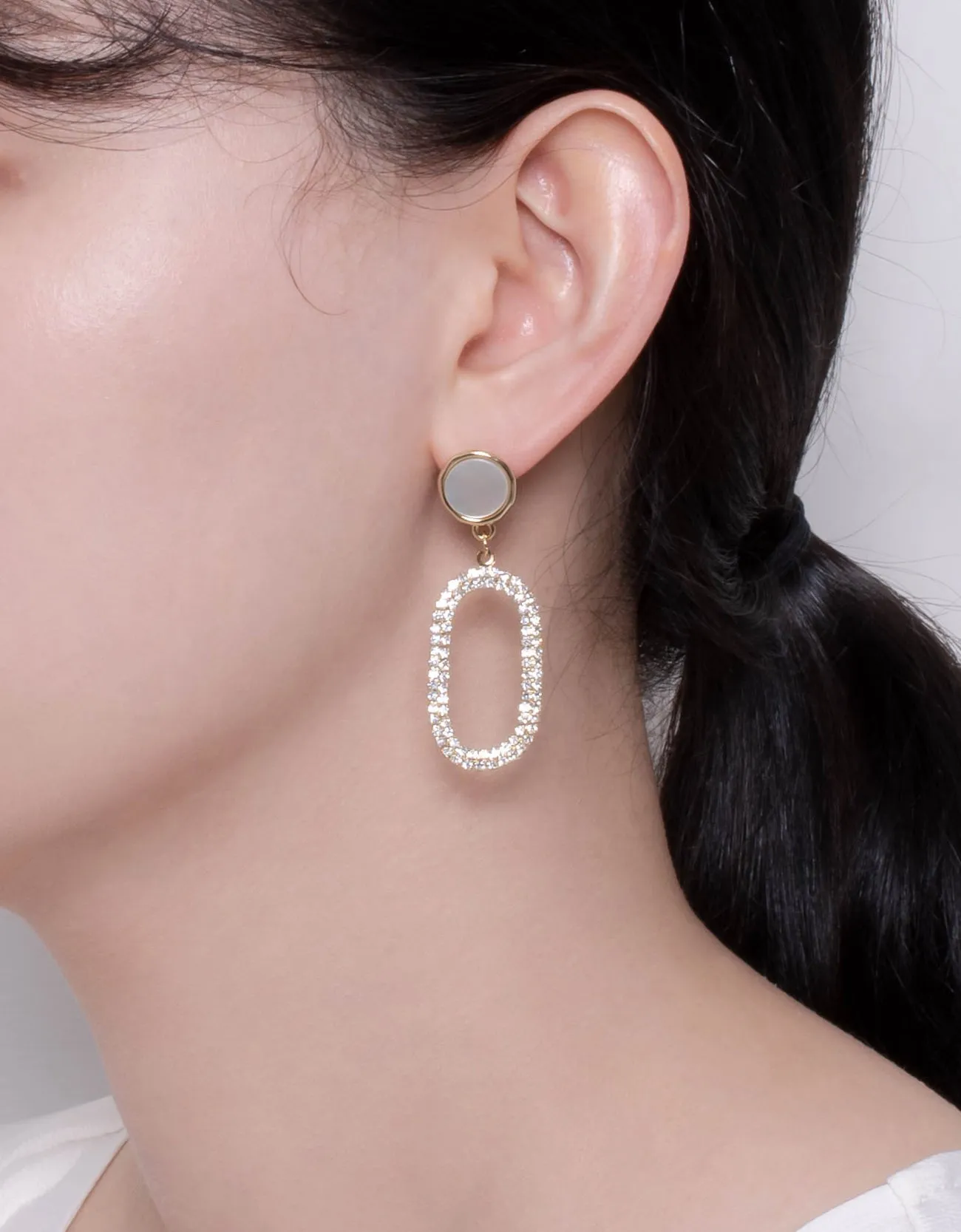 Radiant Halo CZ Drop Earrings for Elegant Sparkle