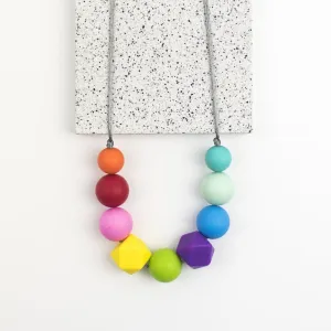 Rainbow Teething Necklace