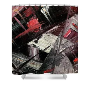 Red Ice 1 - Shower Curtain