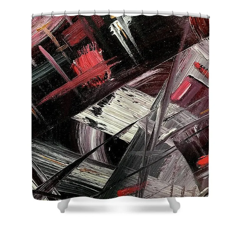 Red Ice 1 - Shower Curtain