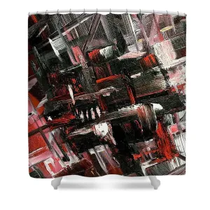 Red Ice 3 - Shower Curtain