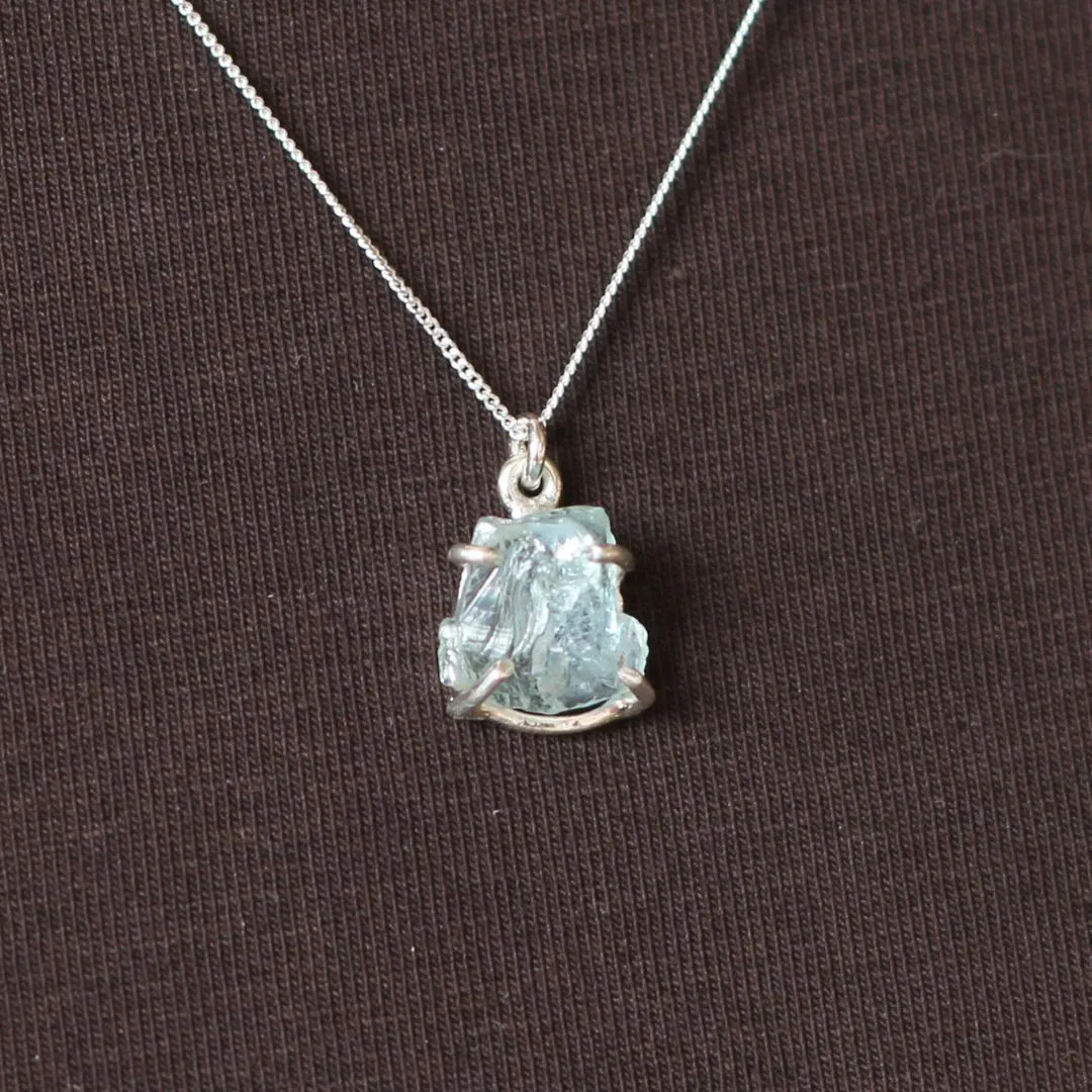 Rough Aquamarine Necklace
