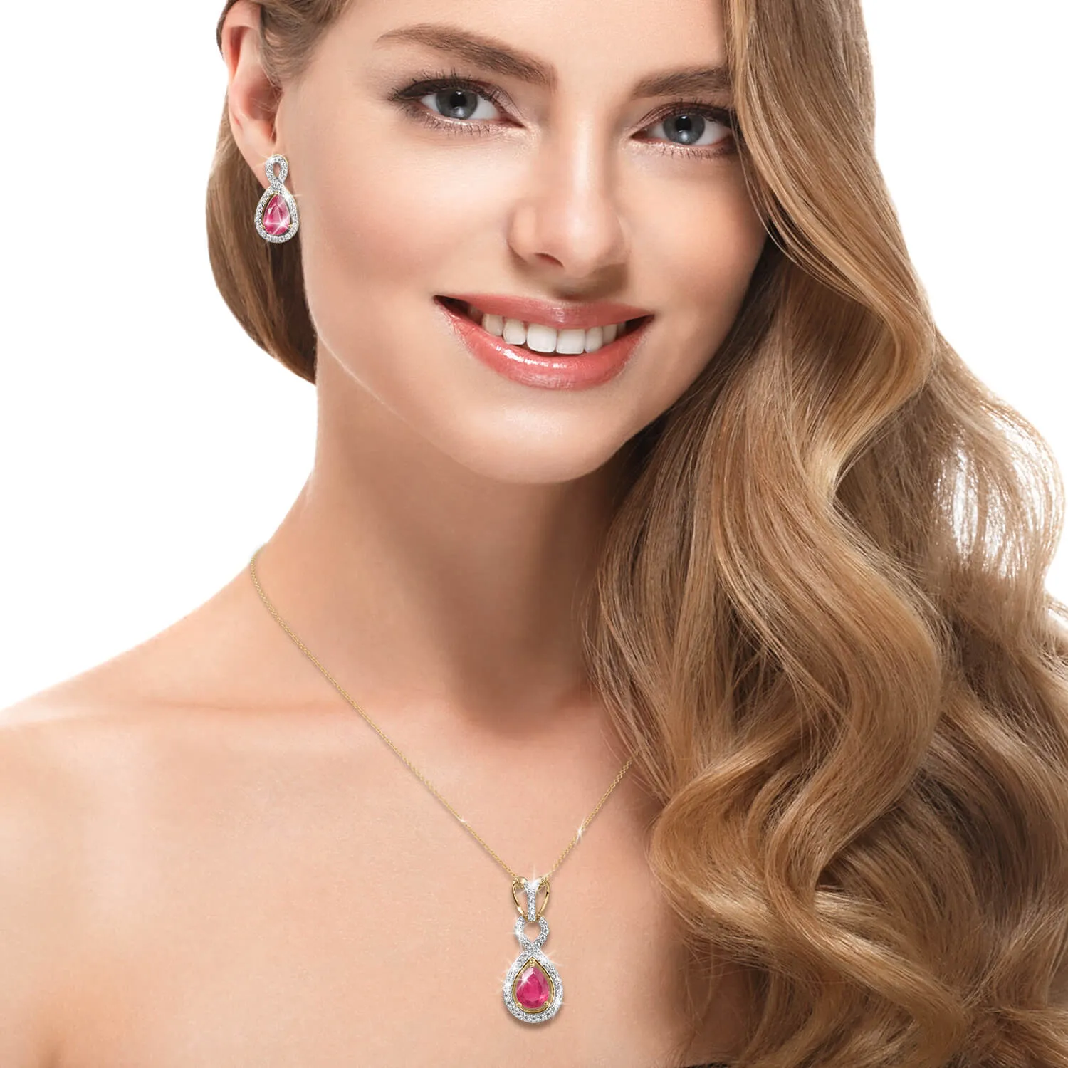 Ruby Infinity Pendant