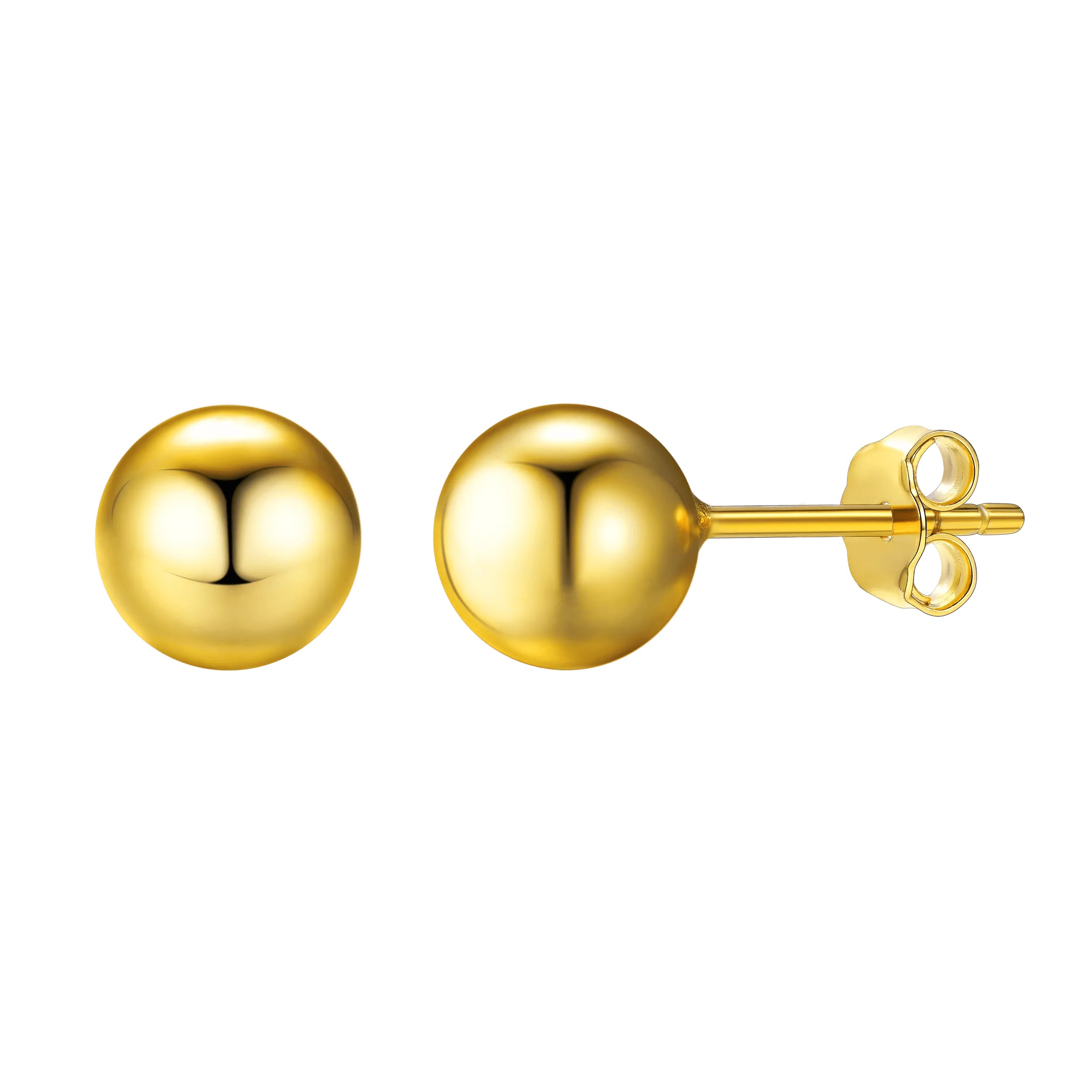 S925 Silver Minimalist Ball Stud Earrings for Women