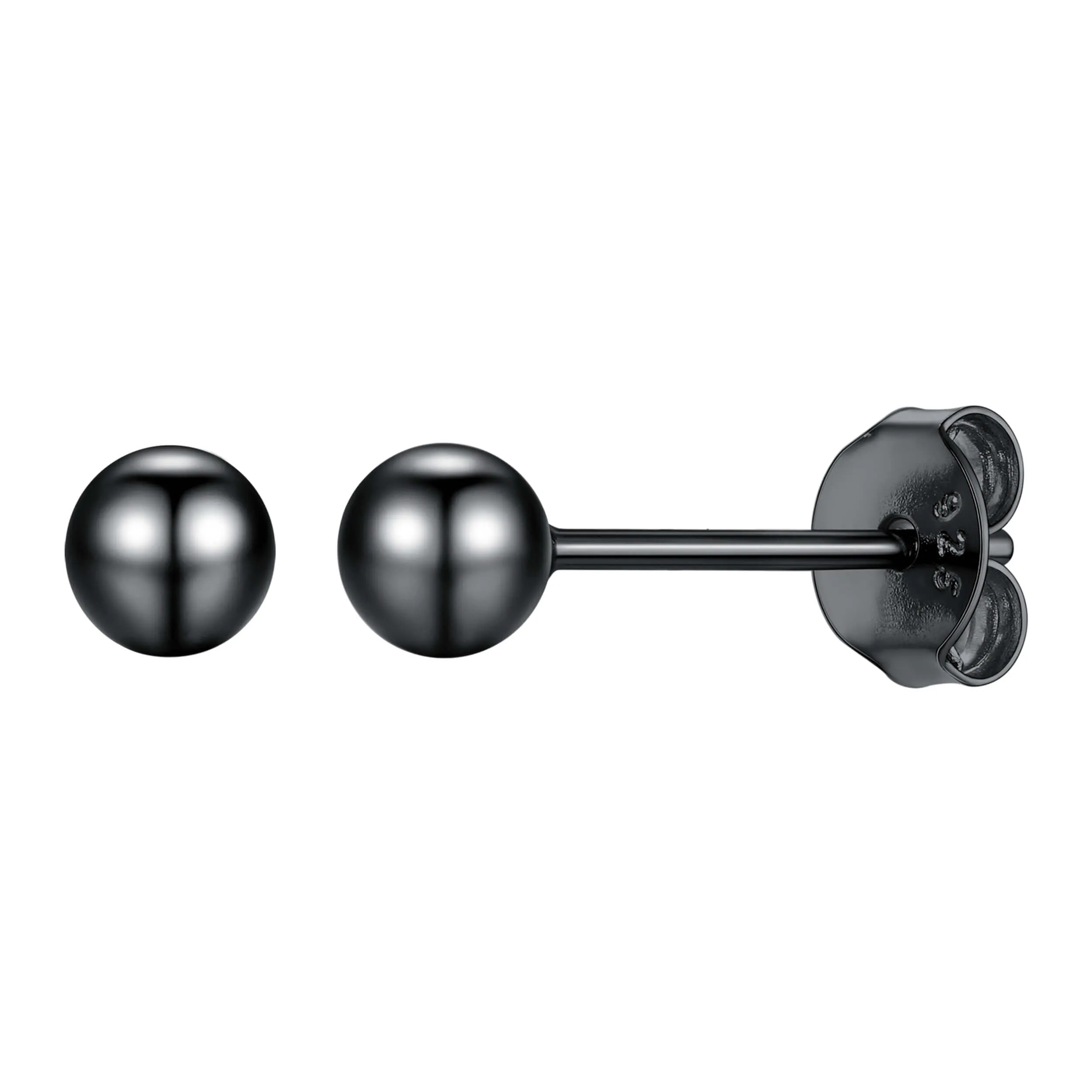 S925 Silver Minimalist Ball Stud Earrings for Women
