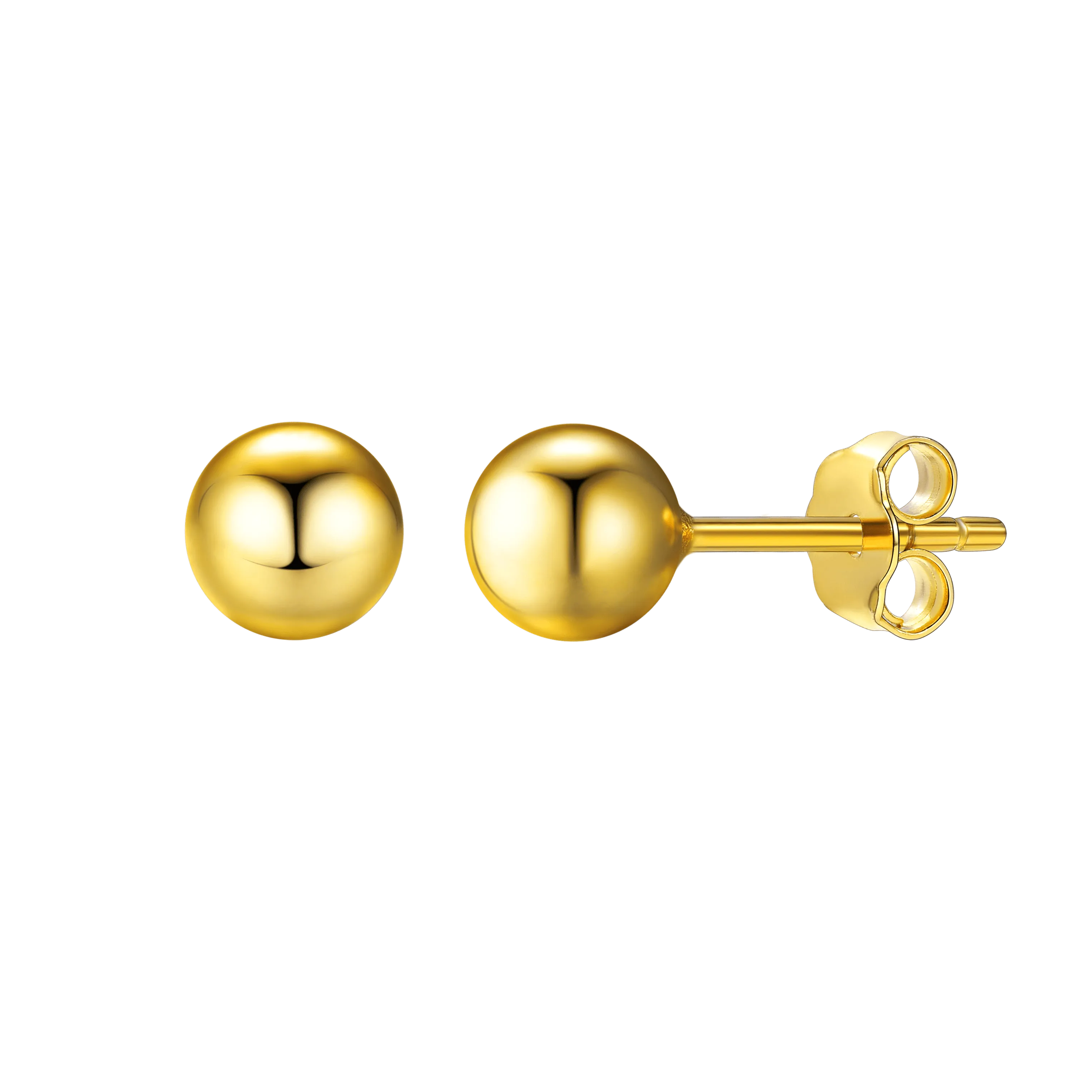 S925 Silver Minimalist Ball Stud Earrings for Women
