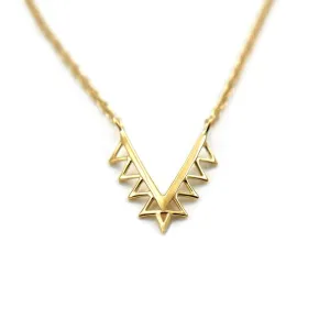 Sagitta Silver Earth Necklace