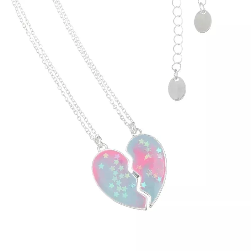 Shimmering Heart BFF Pendant Set of 2