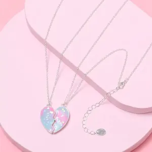 Shimmering Heart BFF Pendant Set of 2